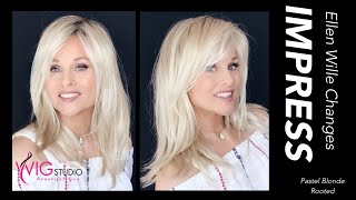 Tazs Wig Closet Wig Review | Ellen Wille Changes Impress | Pastel Blonde Rooted
