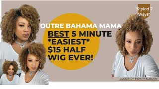 *New* $15 Outre Bahama Mama Converti-Cap Wig Dr Honey Auburn L Styled 7 Ways L Beginner 5 Min Styles