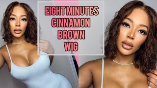 How To Dye Wig Cinnamon Brown| Bleach Bath| Chocolate Brown Hair| Hd Wig Closure| Bob|
