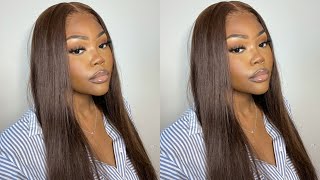 Perfect Brown Frontal Wig! Install Using Arrogant Tae'S Technique!! Ft. Asteria Hair