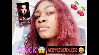 How I Dyed My Hair Red Using Watercolor  | Splat Hair Dye | Chinalacewig