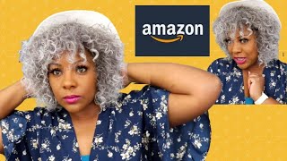 $23 | Fun, Flirty, Stylish | Amazon Wig | Kalyss Hair | Grey Wig Series | Beautiebymark