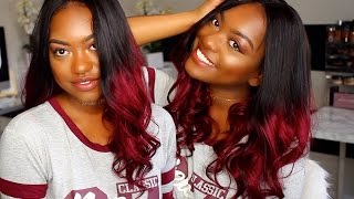 My Fall Go To Red Ombre Wig!!! They Did The Dang Thang With This Coloring Y'All | #Premierlacew