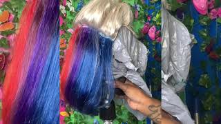 Watch Me Create My Most Viral Tiktok Wig : Peekaboo - Color Theory Using Adore Dye ❤️