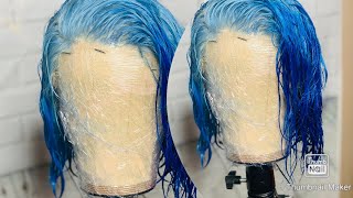 Two Tone Blue Wig | Kiss Express Hair Color | Smurf Color | Blue Hair