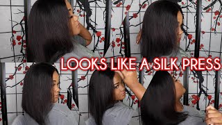How To Make A Wig Look Like A Silk Press! Beginner-Friendly Wig Install 2022 Ft Wavymy Hair