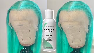 How To Easy Water Color Hair Mint Green In 5 Minutes