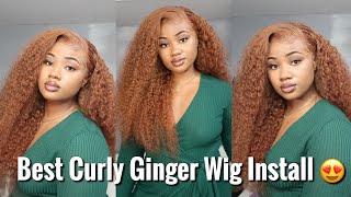 Ginger Hair… But Make It Curly | Jerry Curly Wig Install | Nadula Hair