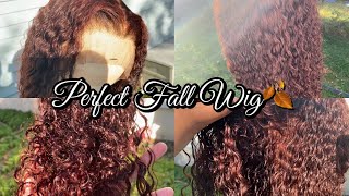 Dye Hair Without Bleach! | Perfect Fall Wig  | Mongolian Kinky Curly | Isee Hair Amazon