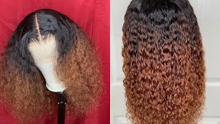 Ombre Full Lace Wig With Dark Roots | Perfect Fall Wig | Jessica Hair