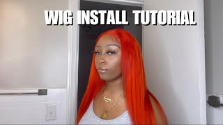 Watercolor Dye On 613 Lace Front Wig Installation || Isee Hair ‍