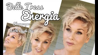 Belle Tress Energia Wig Review | Champagne With Apple Pie | Textured Pixie!