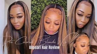 The Best Precolored Blonde Highlighted Wig With Dark Roots | Nonsponsored Alipearl Hair Review