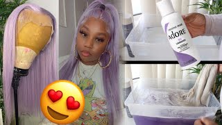 The Perfect Toning And Lavender Water Color Methed || World New Hair 613 Hair