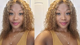 Back W/ These Amazon Wigs| Affordable Curly Blonde Unit Unice | Frontal + Highlighter Human Hair