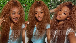 Gorgeous Ginger Curly Lace Front Wig Ft. Incolorwig | Petite-Sue Divinitii