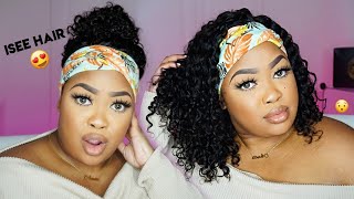 The Best 14 Inch Curls | Quick And Easy Headband Wig | Iseehair
