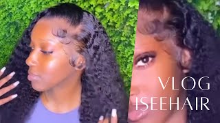 Kinky Curls For The Girls + Fluffly Baby Hairs | Iseehair Wig Review #Iseehair | Tameira Shantel