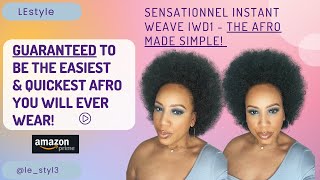 Sensationnel Synthetic Half Wig Instant Weave Drawstring Cap - Iwd 1 L Instant Afro L Easy Slay!