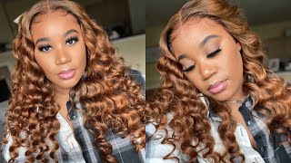 Oh My, Fall Approved  | Pre-Colored Auburn Loose Wave Hair Ft. Unicehair