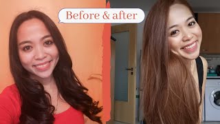 Dyeing Asian Hair From Black To Brown At Home || Without Bleaching || Garnier Nutrisse Ultra Blonde