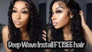Deep Wave Wig Install Ft. Isee Hair & Hd Lace Glue | Misa Laraine