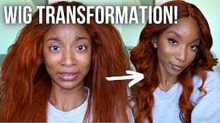 Dying Black Hair Ginger ‍ Wig Transformation | Jaichanellie