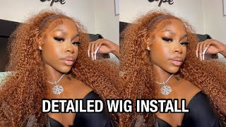 The Prettiest Wig On The Market! Auburn Brown Detailed Wig Install | Unice Hair