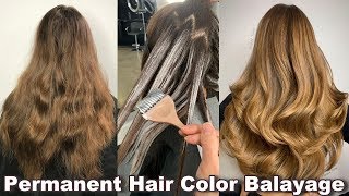 No Bleach! Balayage With Permanent Hair Color