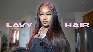 Pink Dyed Roots Lace Front Install Ft.Lavy Hair