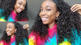 Wow!So Soft!Brazilian Water Wave Review&Unboxing Not Sponsored|Iseehair Headbandwig|No Lace No Gel