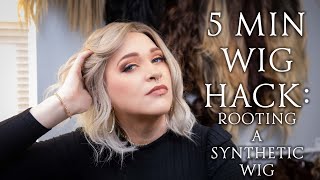 How To Root A Wig In 5 Minutes | Loreal Magic Root Wig Hack | Jesse M. Simons Synthetic Wig Tutorial