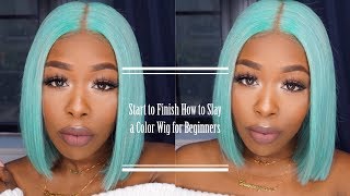 Start To Finish: How To Slay A Color Wig For Beginners! Water Color Method, + Giveaway Yswigs