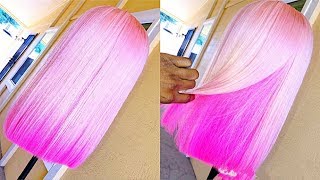 Diy: Pink Hair In 9 Minutes ! | Water Color Method | Ft Dolago.Com