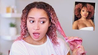 *Dyeing* My Curly Hair Pink