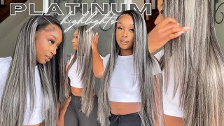 My New Fav Highlighted Wig! Platinum Highlights   Wig Install | Sophiology X Alipearl Collab