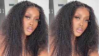 Kinky Curl Wig Install| Its The Texture For Me  Ft Amanda Hair | Karabo M