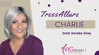 Tressallure Charlie Wig Review | Dark Smoke Grey | Marlene'S Wig & Chat Studio
