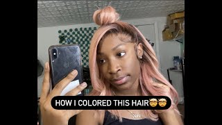 Rose Gold W  Brown Roots On 613 Hair (Part1)