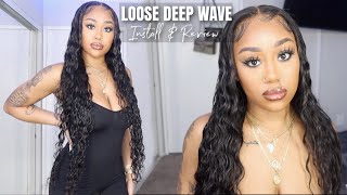 Must Have 30" Loose Deep Wave Wig Install | Wiggins Hair