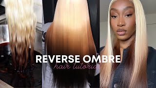 How To Get Reverse Ombré Hair Using The Water Color Method | Ft. Belleluxbundles