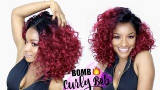  Curly Bob | Outre Liana Wig Review | Colorcrush Series