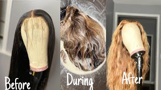 How To| Bleach Bath Method|Water Color Black Hair| Easy Way To Bleach Your To Perfection
