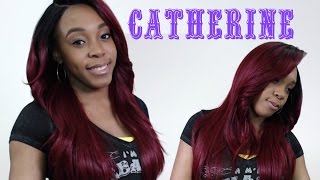 Sensationnel Human Hair Blend Cloud 9 Silk Based Swiss Lace Frontal Wig - Catherine --/Wigtypes.Com