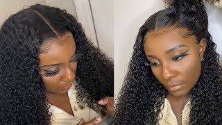 Bomb Detailed Wig Install ‼️ | Soft Baby Hair | Isee Hair Mongolian Kinky Curly |