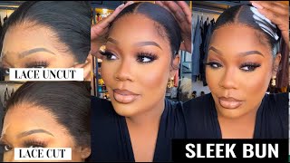 Find The Lace!! Most Realistic Pre-Plucked Wig | Classy Sleek Middle Part Bun Ft Hairvivi