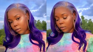 Easy Water Color Method | Two Shades Of Purple In Minutes! | Luhair
