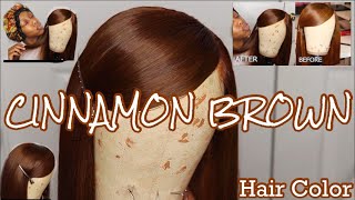 How To Dye Brazilian Hair Cinnamon Brown | Adore Hair Color | Richextensionshair | Beginner Friendly
