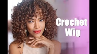 Honey Blonde Crochet Wig With Combs Tutorial | Jasmine Defined