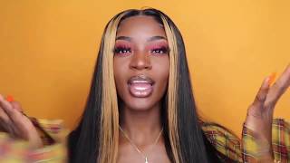 Affordable Silky Straight Ombré Lace Front Wig ! Ft Nadula Hair